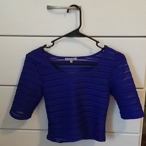 Blue Crop Top